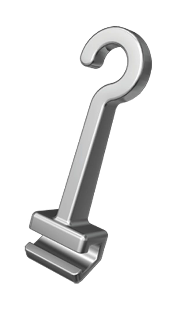 Stops mit Hook, lang gebogen (links)
