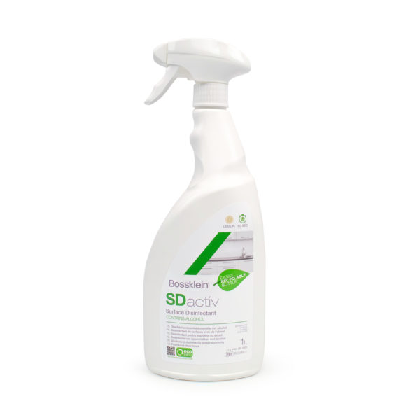SDactiv Flächendesinfektionsspray 1L Pumpsprühflasche Zitrone