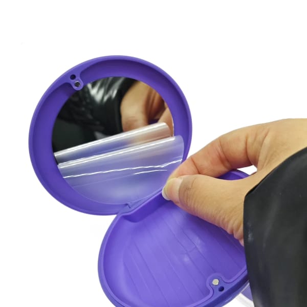 Boîte porte-plaque silicone ronde