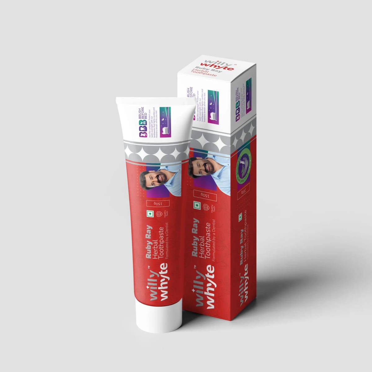 RubyRay Zahnpasta – Willy Whyte Toothpaste, Zahnpasta