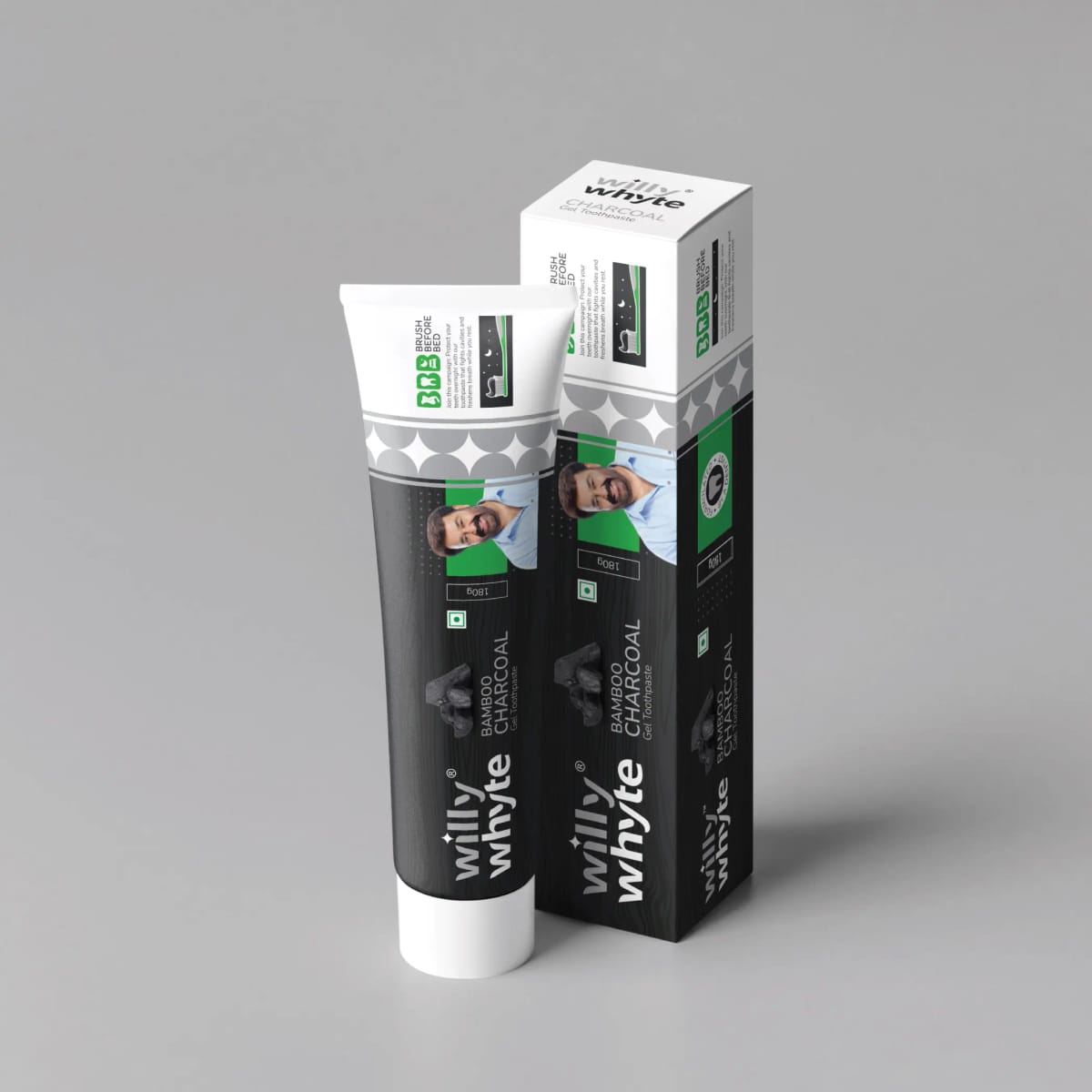 Aktivkohle-Zahnpasta – Willy Whyte Toothpaste, Zahnpasta