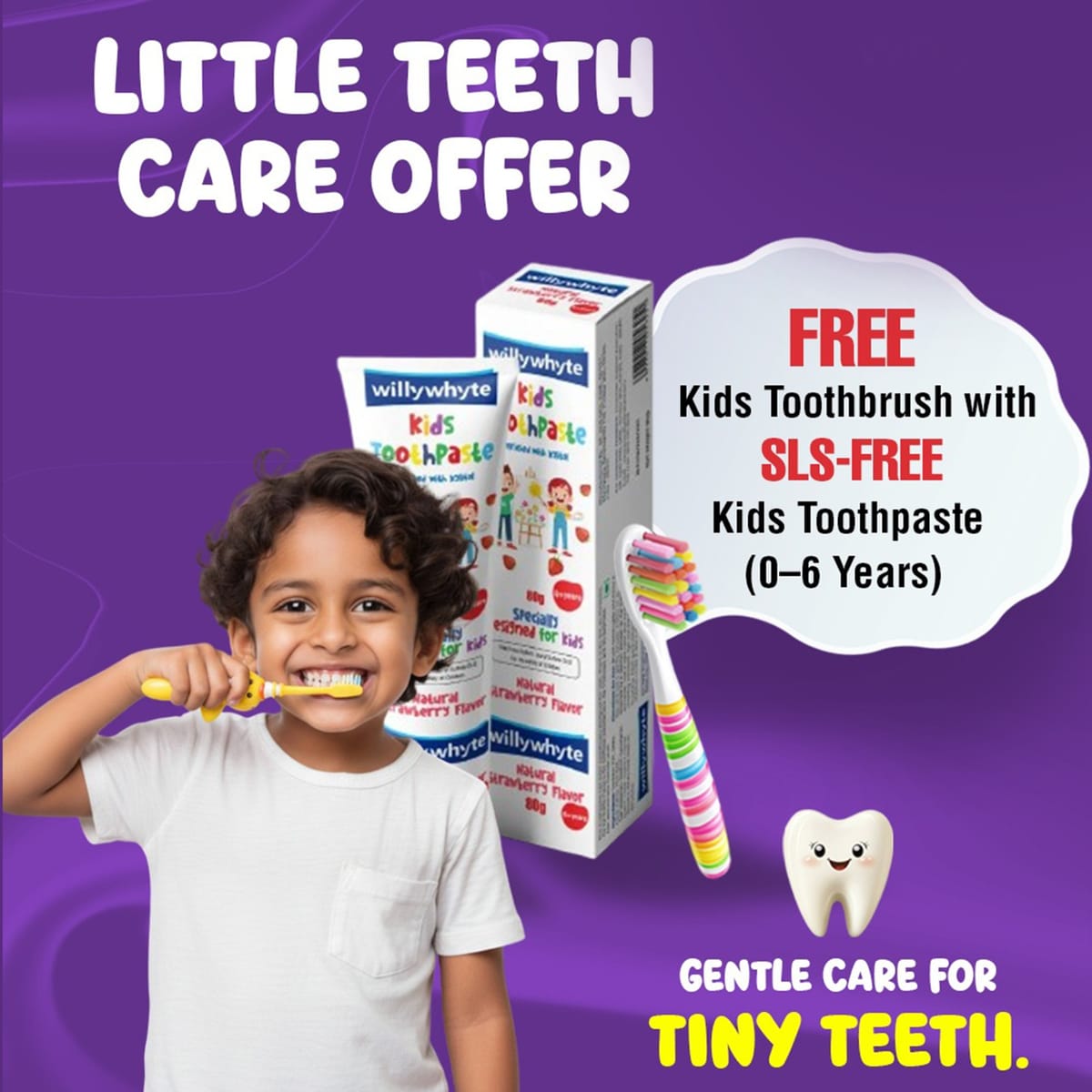Kinderzahnpasta 0–6 Jahre – Willy Whyte Toothpaste, Zahnpasta