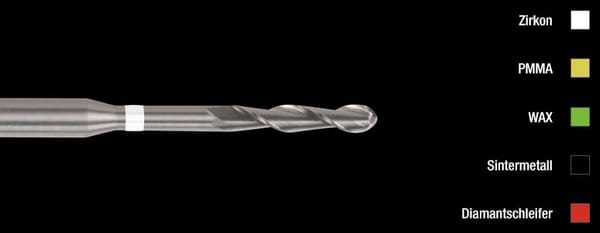 Fräser CAD/CAM 2 L Zirkon (3 mm)