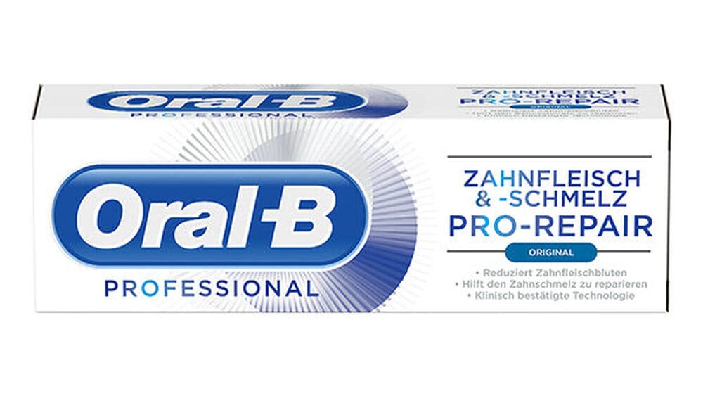 Oral-B Professional Zahnfleisch & Zahnschmelz PRO-REPAIR – zm - Zahnärztliche Mitteilungen, Zahnpasta