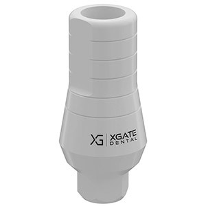 Castable straight abutment, hex