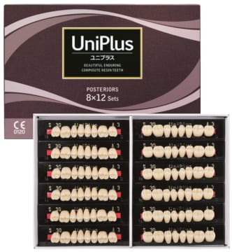 UniPlus Hochwertige Kunstoffzähne, Molaren