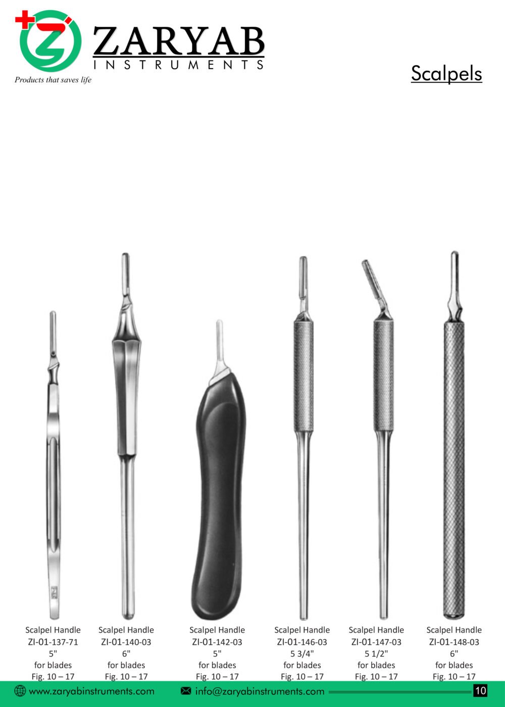 Scalpels – Zaryab Instruments, Scalpels & Blades