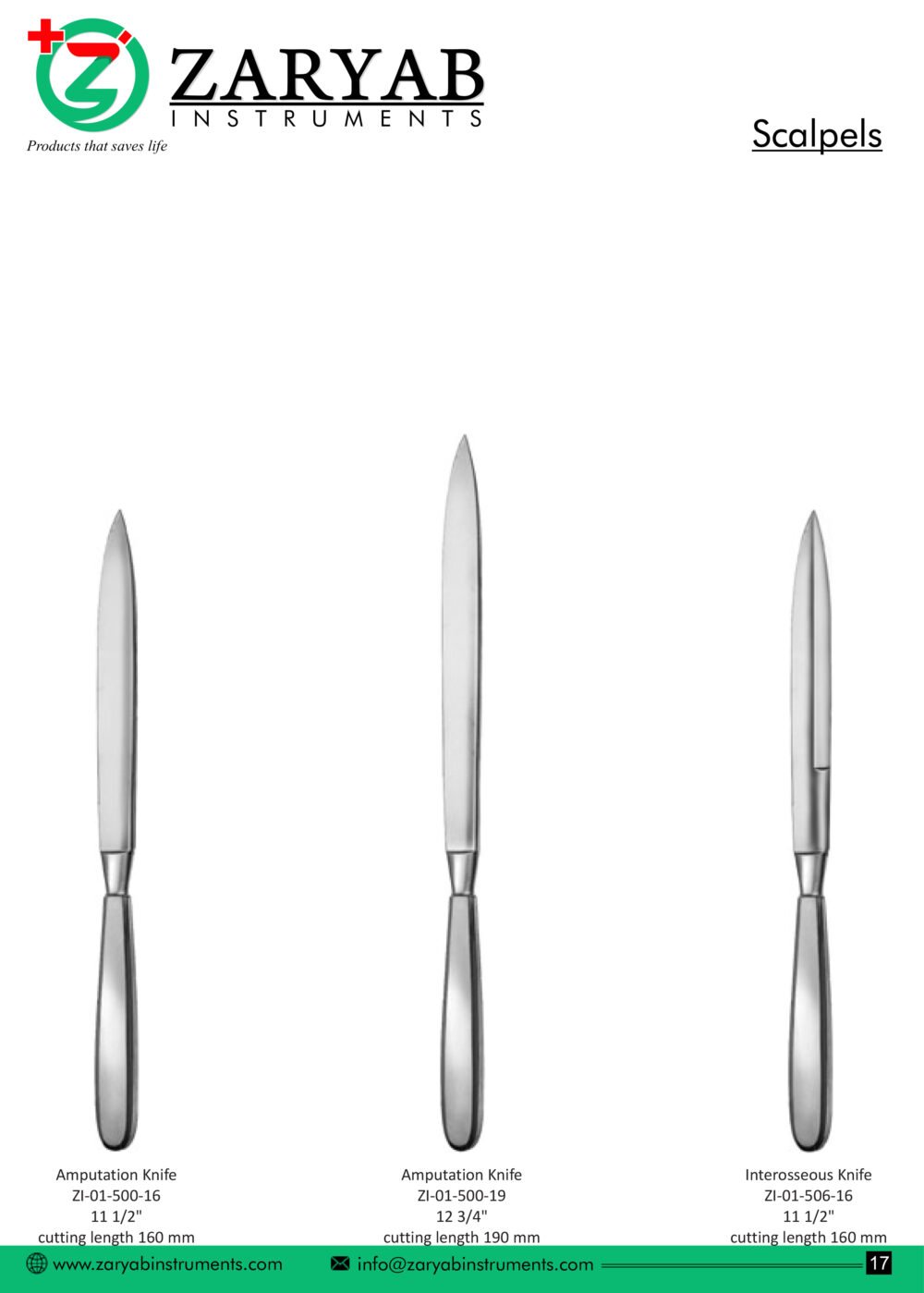 Scalpels – Zaryab Instruments, Scalpels & Blades
