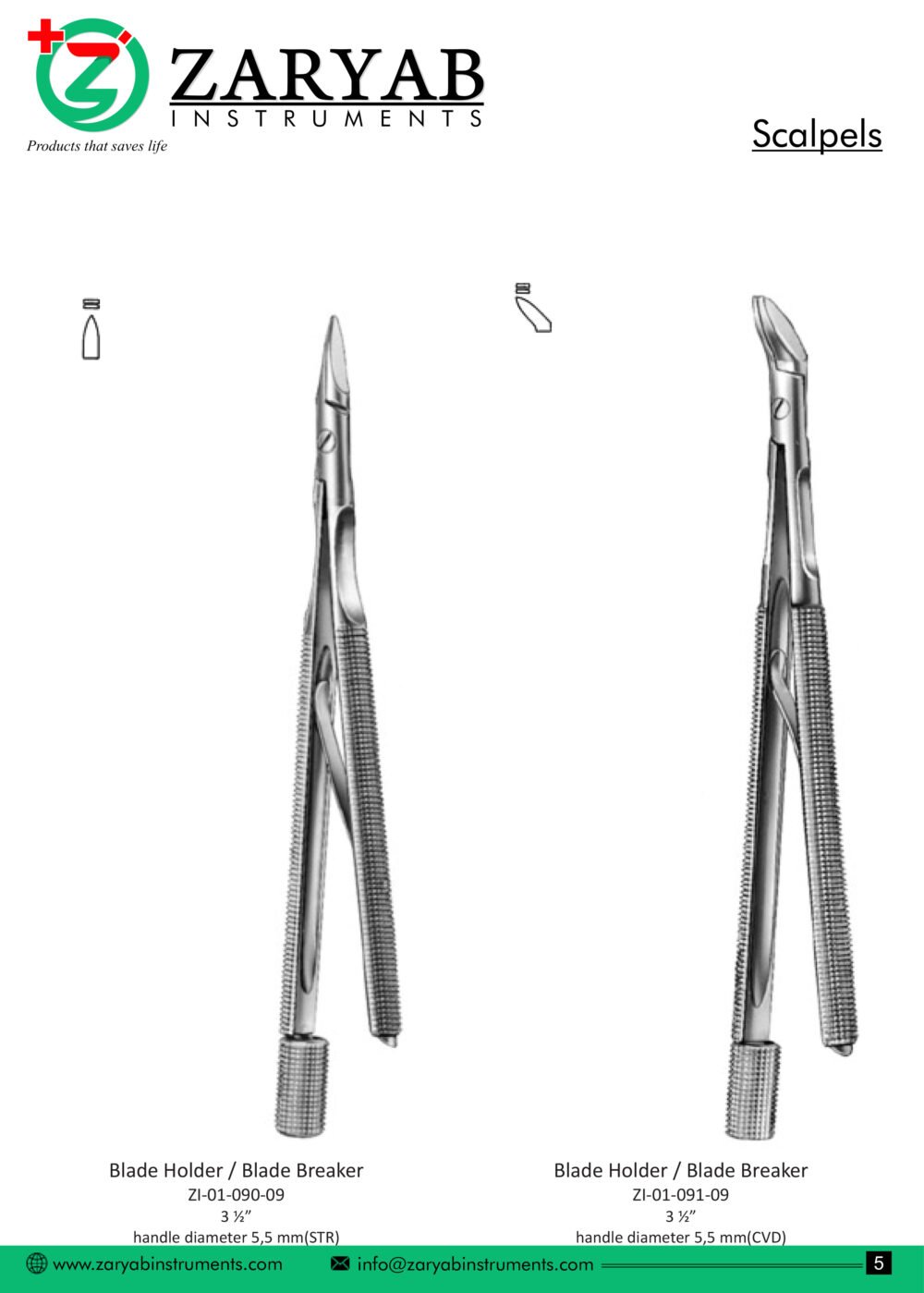 Scalpels – Zaryab Instruments, Scalpels & Blades