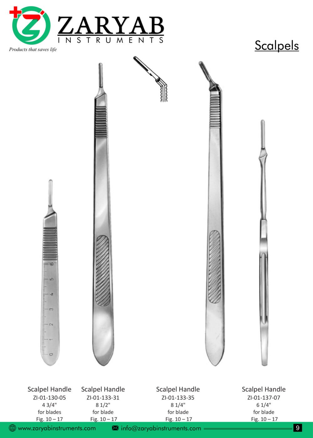 Scalpels – Zaryab Instruments, Scalpels & Blades