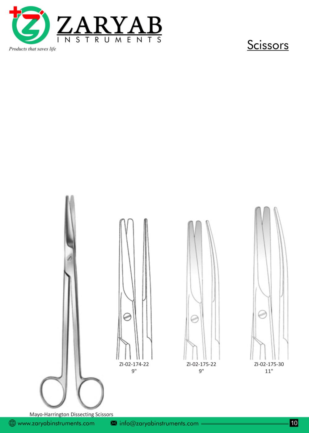 Scissors – Zaryab Instruments, Scissors & Needle Holders