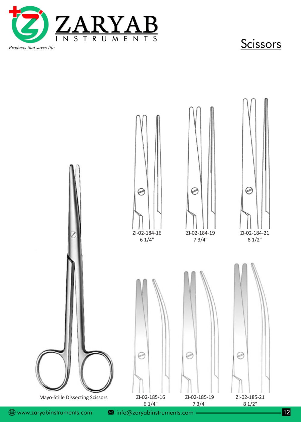 Scissors – Zaryab Instruments, Scissors & Needle Holders