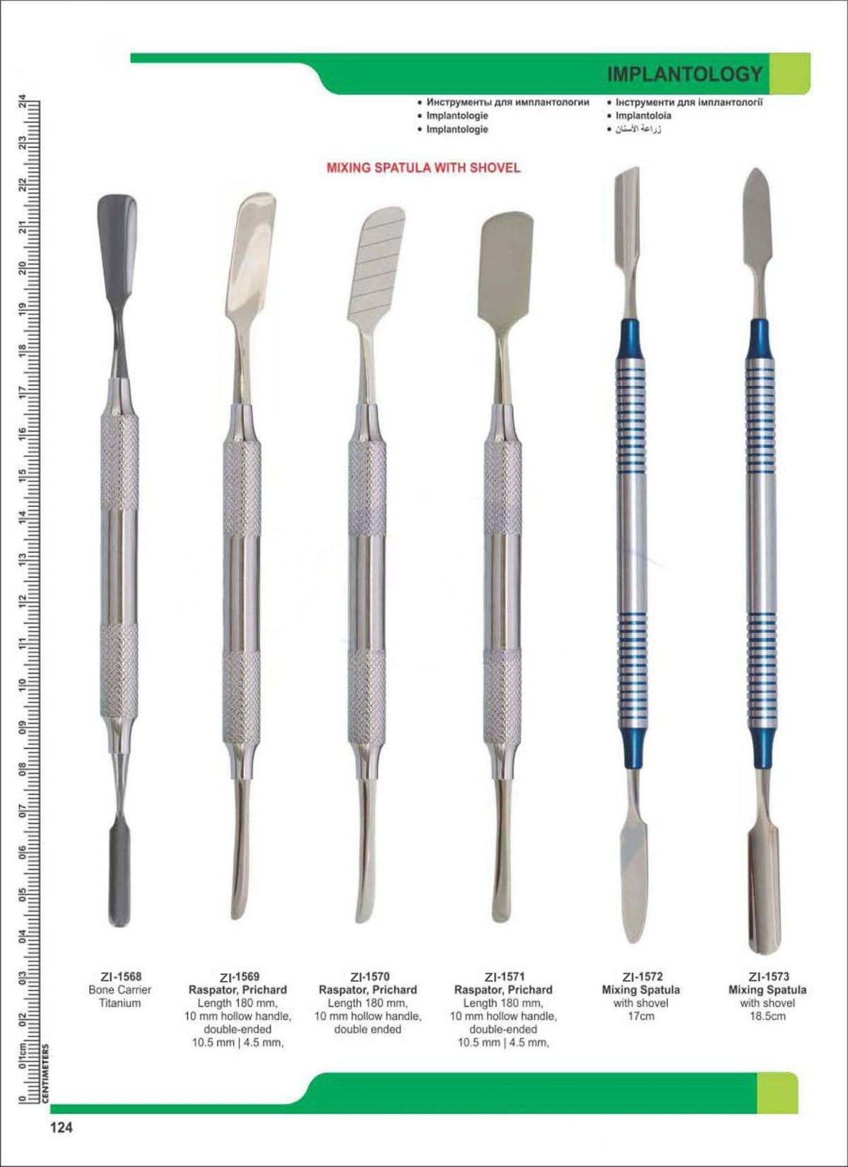Implantology ZI-1568 – Zaryab Instruments, Bohrer und Osteotome