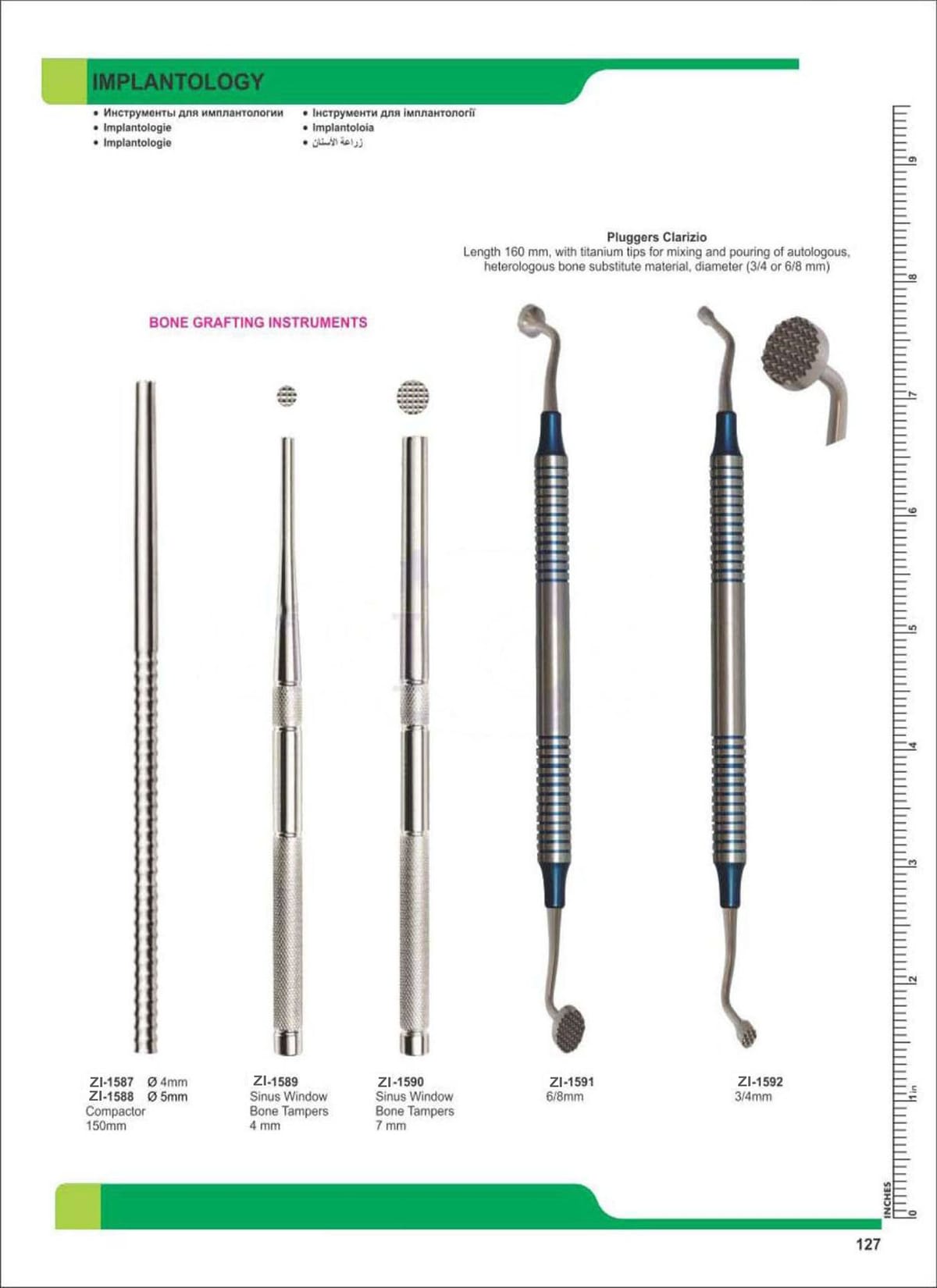 Implantology ZI-1587 – Zaryab Instruments, Bohrer und Osteotome
