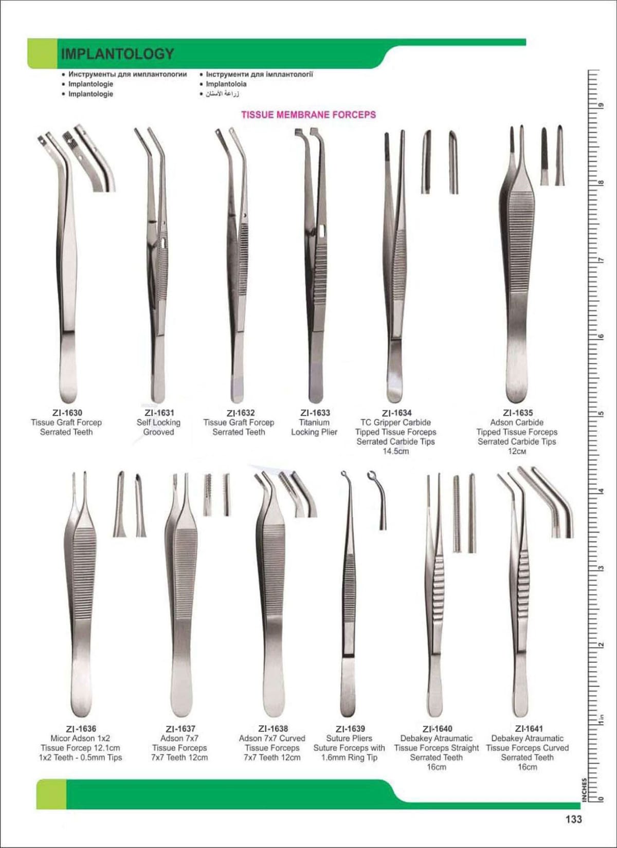 Implantology ZI-1630 – Zaryab Instruments, Bohrer und Osteotome