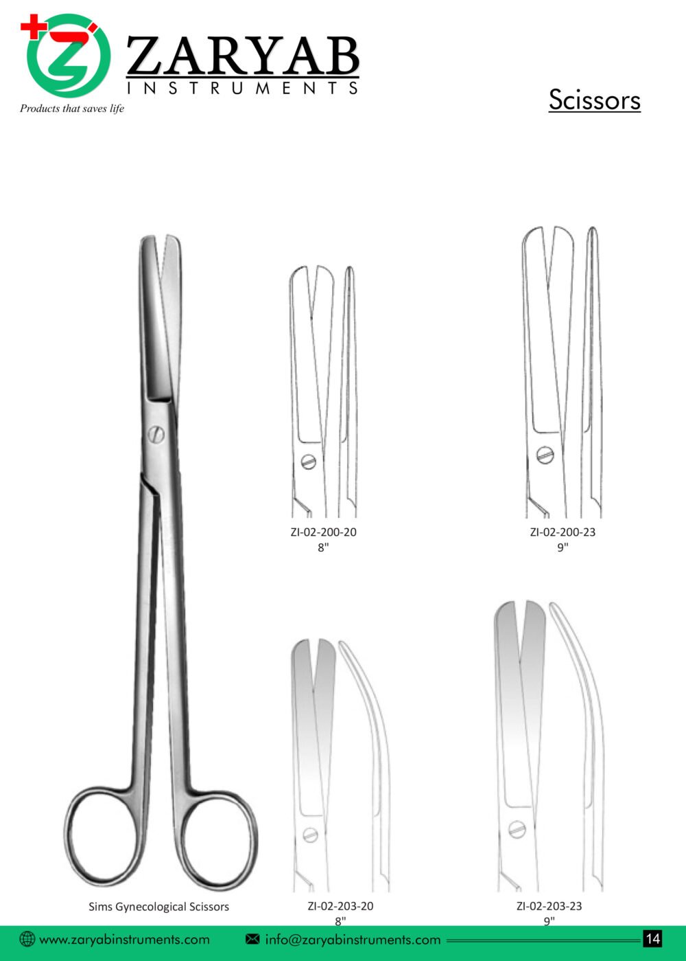 Scissors – Zaryab Instruments, Scissors & Needle Holders
