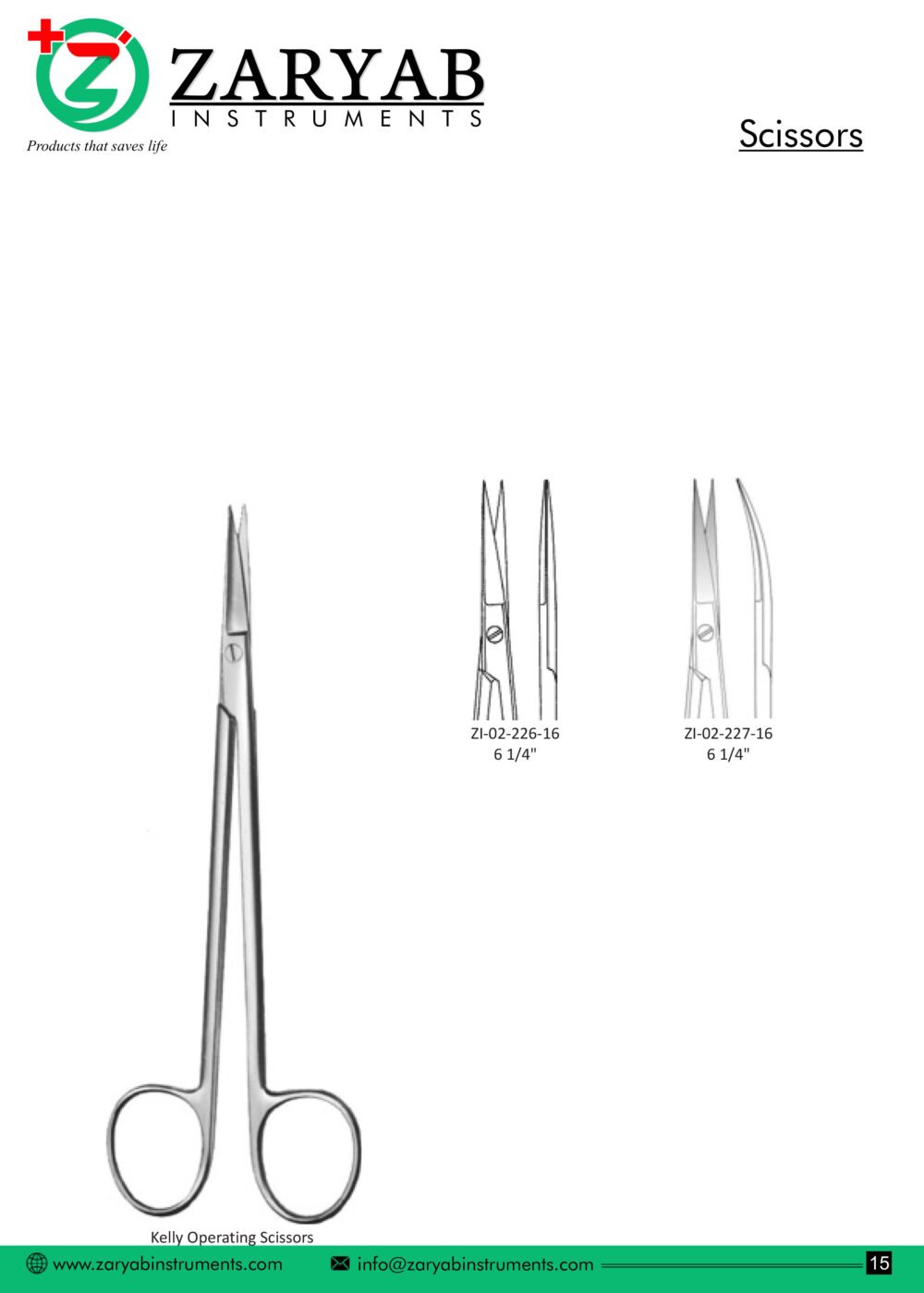 Scissors – Zaryab Instruments, Scissors & Needle Holders