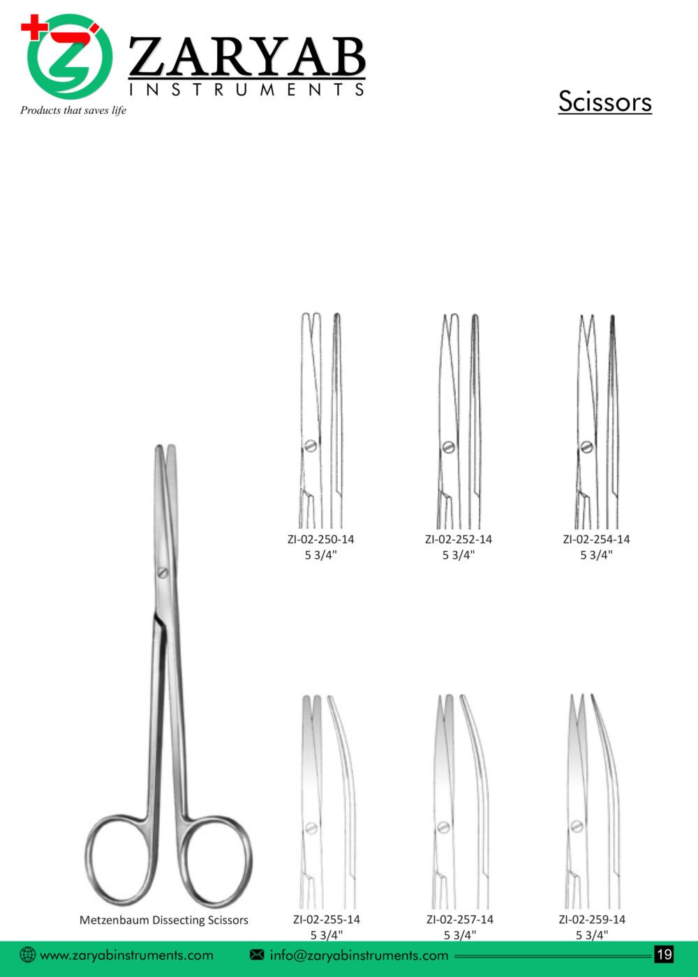 Scissors – Zaryab Instruments, Scissors & Needle Holders