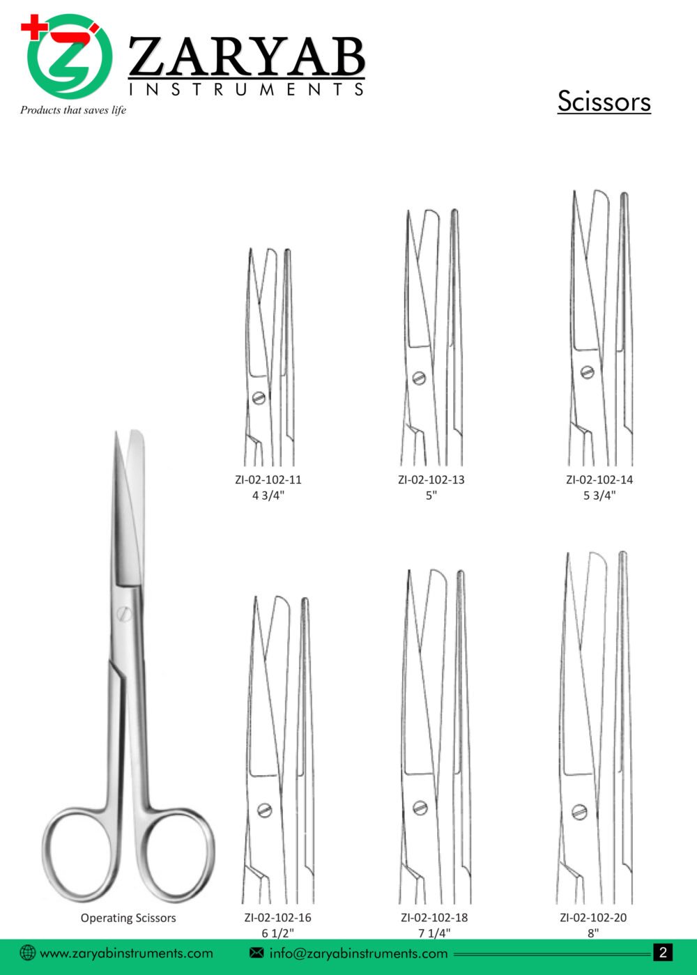 Scissors – Zaryab Instruments, Scissors & Needle Holders