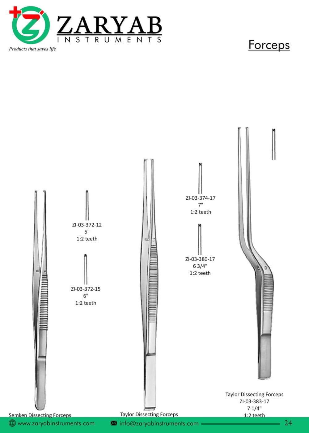 Forceps – Zaryab Instruments, Extraction Forceps